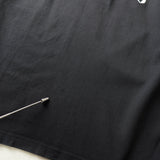 Fred Perry 徽标刺绣短袖 Polo 衫 黑色