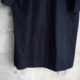 バーバリー ヴィンテージ ノバチェック襟 ウールライナー付き ステンカラーコート ネイビー メンズ