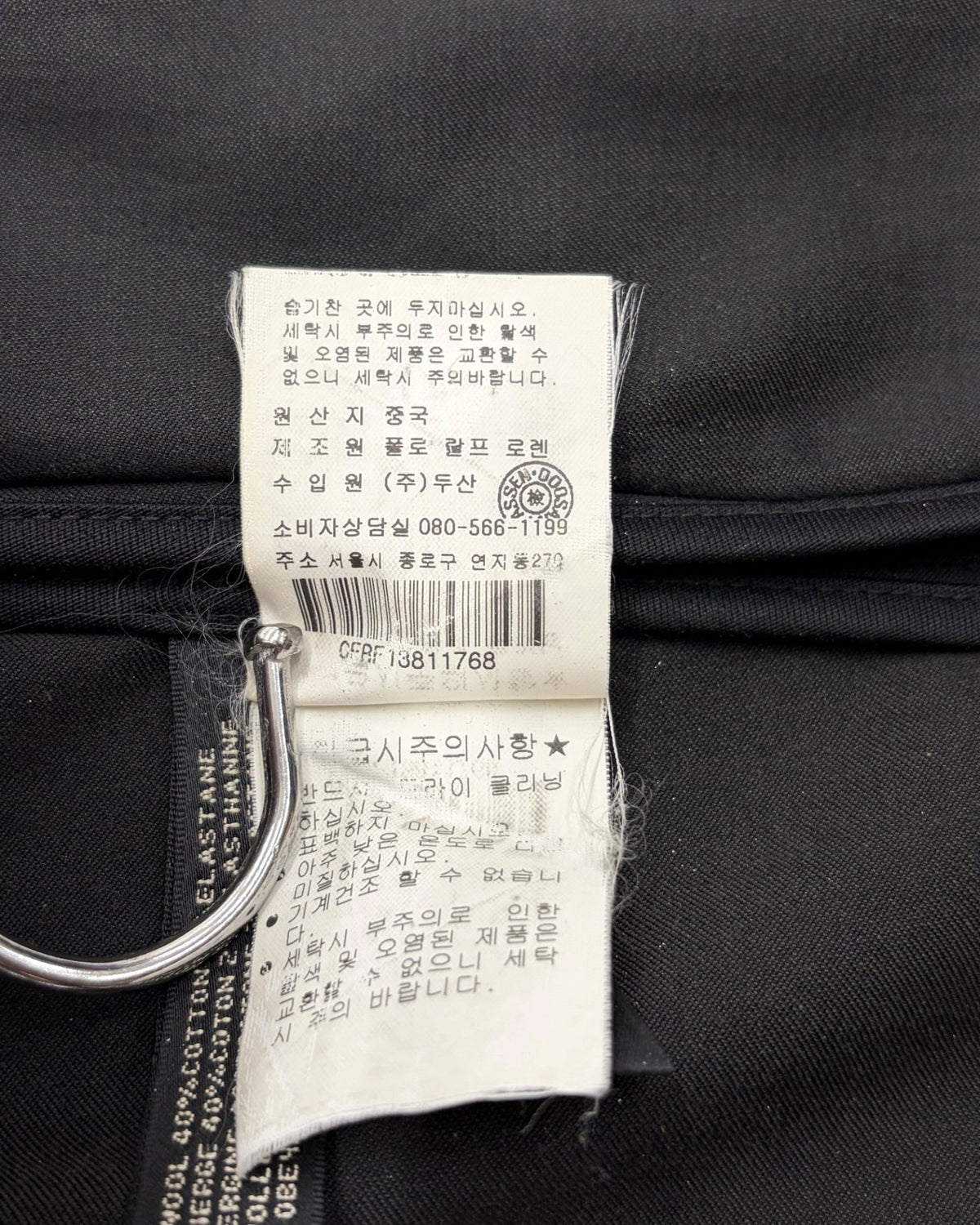 ラルフローレン トレンチ ワンピース ブラック レディース