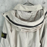 ストーンアイランド コンパスバッジ ステンカラーコート ベージュ メンズ