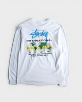 International Long Sleeve Tee ステューシー 長袖Tシャツ ロンT ホワイト L メンズ