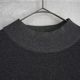 イヴ サンローラン ヴィンテージ YSLロゴ モックネック ニット グレー