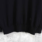 バーバリー ヴィンテージ ホースロゴ モックネック ニット ブラック