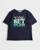 メゾン キツネ プリント Tシャツ ブラック XS レディース