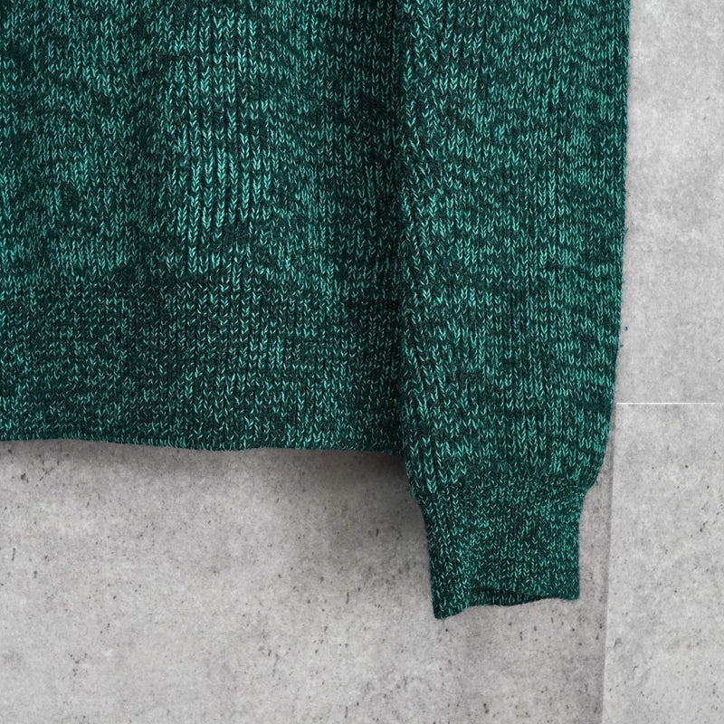 アクネ ストゥディオズ ハーフジップ ハイネック ニット グリーン