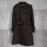 バーバリー ヴィンテージ ノバチェック キルティング裏地 トレンチコート ブラウン レディース