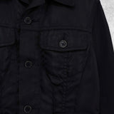 トリコ コムデギャルソン 2002年製 光沢 トラッカージャケット ブラック