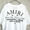アミリ Arts District Tee ロゴ 両面プリント Tシャツ ホワイト タグ付き未使用品