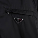 プラダ Re-Nylon トライアングルロゴ ナイロン シャツジャケット メンズ ブラック