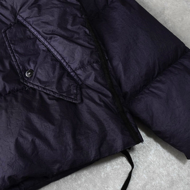 ストーン アイランド ショート丈 ダウンジャケット ネイビー