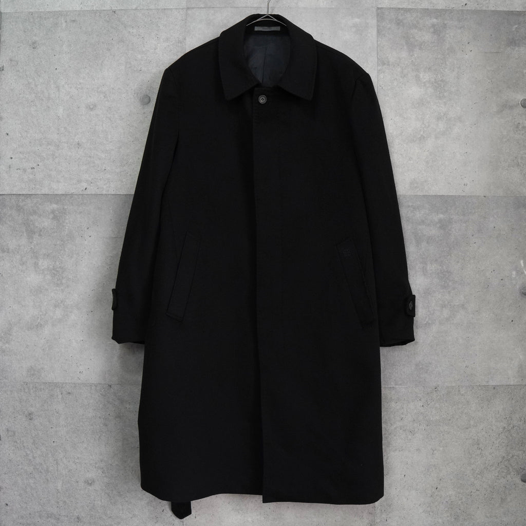 ジバンシィ 4Gロゴ カシミヤ ステンカラーコート ブラック