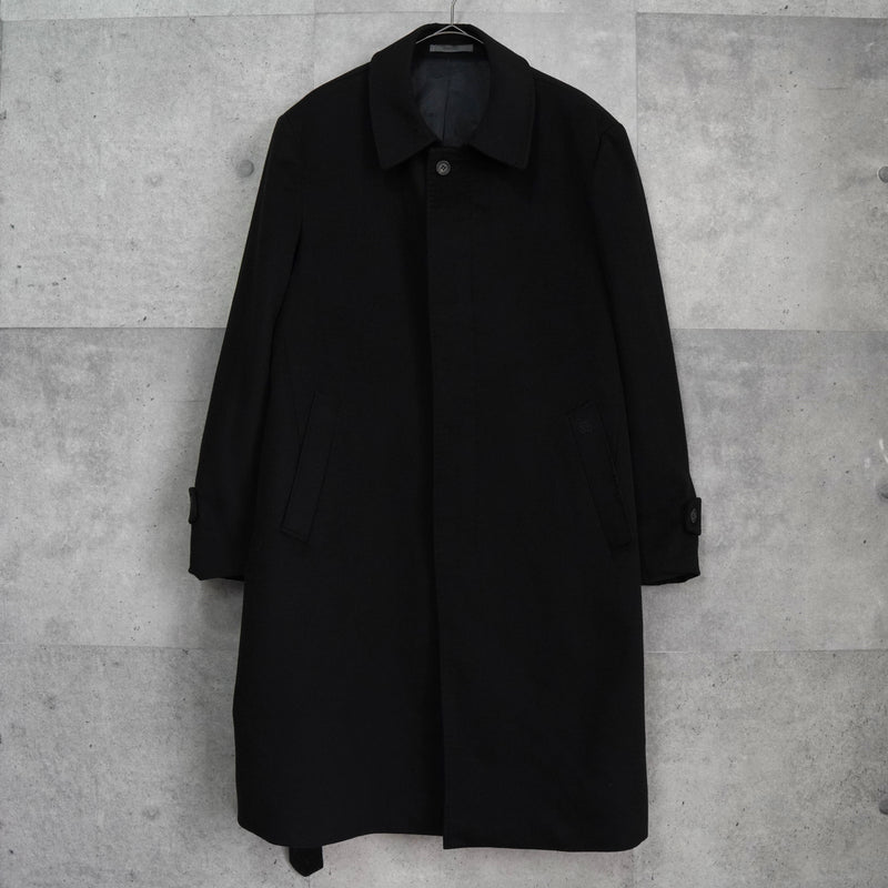 ジバンシィ 4Gロゴ カシミヤ ステンカラーコート ブラック