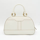 バーバリー レザー ハンドバッグ ホワイト