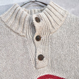 "Stars And Stripes" Half-button Sweater