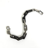 ルイ ヴィトン モノグラム チェーン ブレスレット シルバー / ブラック M00687