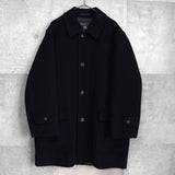 バーバリー ヴィンテージ カシミヤ混紡 ウールコート ブラック