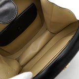 ロエベ アナグラム レザー ハンドバッグ ブラック