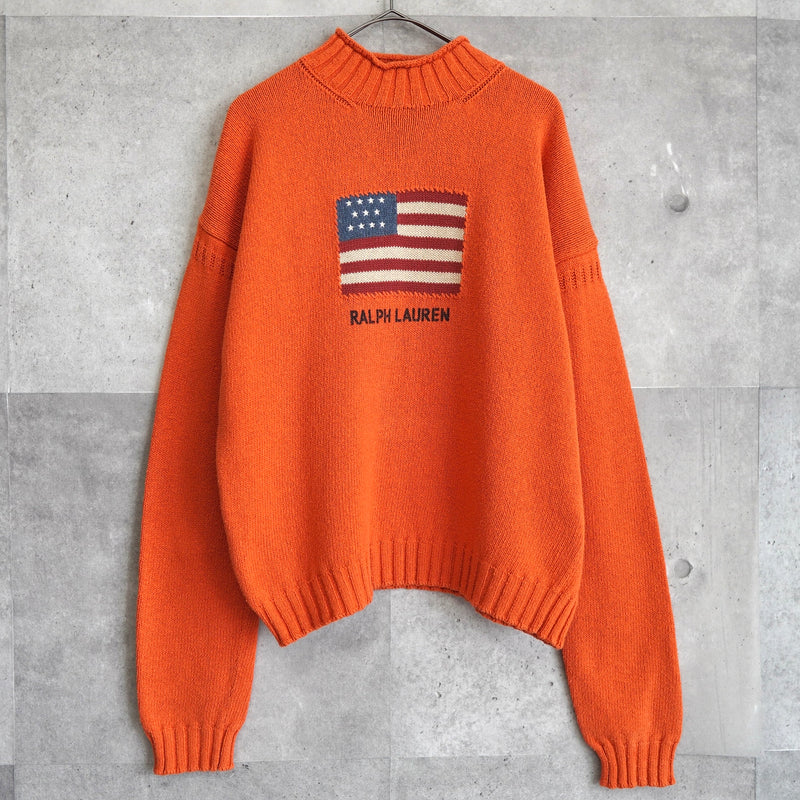 "the Stars and Stripes" Bottle-neck Sweater
