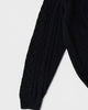 NL CABLE KNIT L/S ナイキ スウッシュ ケーブル編み ニット ブラック Lサイズ メンズ レディース