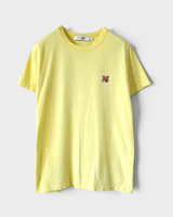 メゾン キツネ フォックスヘッド Tシャツ イエロー S レディース