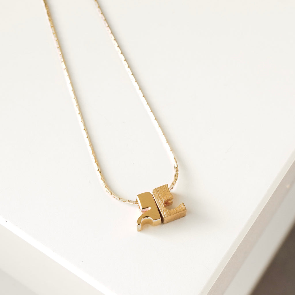 クレージュ ヴィンテージ ロゴ ネックレス GP ゴールド