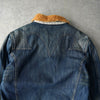 ディーゼル ボア デニムジャケット インディゴブルー