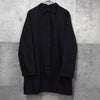 プラダ ナイロン 中綿 ステンカラーコート ブラック ウエストベルト付き