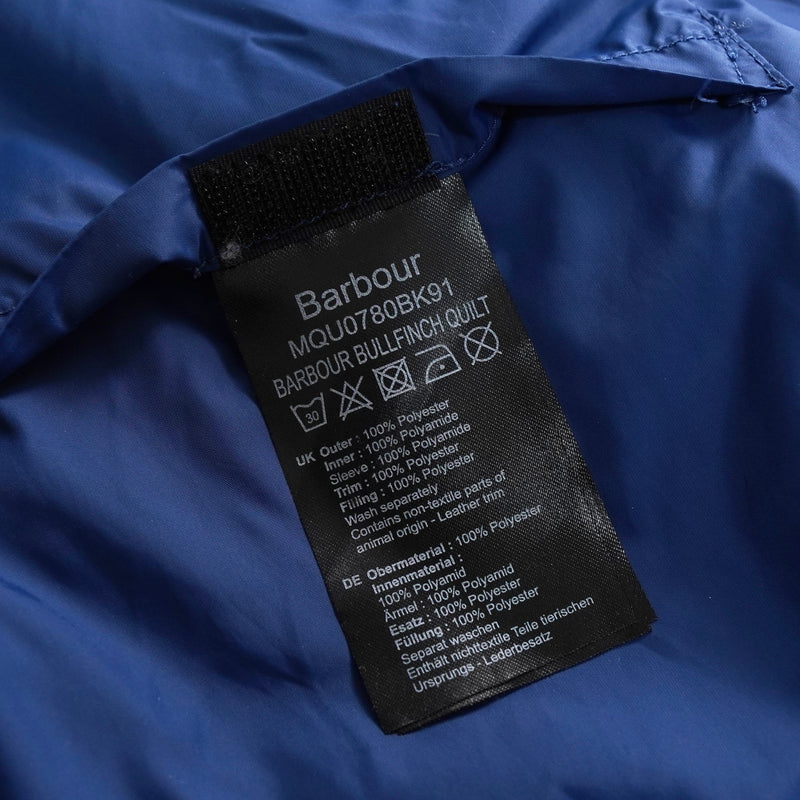 バブアー スエード切り替え キルティングジャケット ブラック