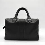 イヴ サンローラン ヴィンテージ YSLロゴ レザー ミニボストンバッグ ハンドバッグ ブラック レディース 箱付き