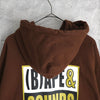 アベイシングエイプ (B)APE SOUNDS LOGO ZIP HOODIE プリント パーカー ブラウン