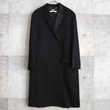 Stripe chesterfield Coat｜Made in Italy