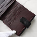 シャネル マトラッセ キャビアスキン 二つ折り財布 ブラック