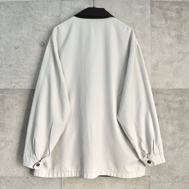 イヴサンローラン リバーシブル YSLロゴ ブルゾンホワイト / ブラック