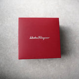 サルバトーレ フェラガモ ヴァラリボン ラインストーン ビジュー キャンバス カチューシャ ヘアバンド ブラック 箱付き