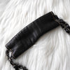 Chanel 9号 Coco Mark Wild Stitch 小羊皮链条单肩包（黑色）