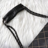 Chanel 9号 Coco Mark Wild Stitch 小羊皮链条单肩包（黑色）