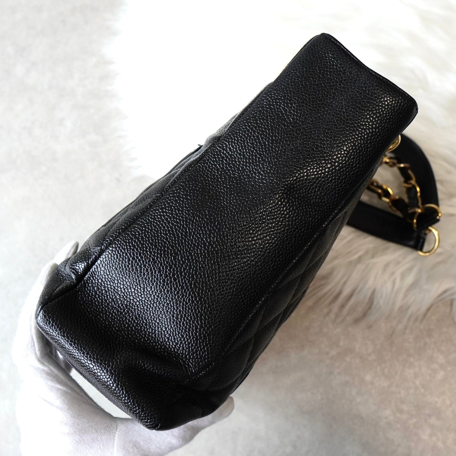 Chanel No. 9 Coco Mark Matelasse Caviar Leather Chain Tote Bag in