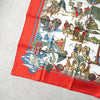 Hermes Carre 90 Au FIL de la SOIE 真丝围巾 红色