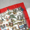 Hermes Carre 90 Au FIL de la SOIE 真丝围巾 红色