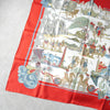 Hermes Carre 90 Au FIL de la SOIE 真丝围巾 红色