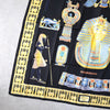 エルメス カレ90 TUTANKHAMUN スカーフ ブラック