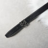 ロエベ アナグラム レザー ベルト ブラック 90/36