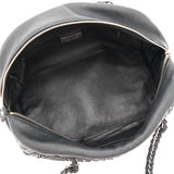 シャネル ココマーク ラグジュアリーライン レザー チェーン ショルダーバッグ ボーリングバッグ ブラック 1番台8桁