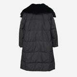 マックスマーラ ファー ダウンコート ブラック レディース