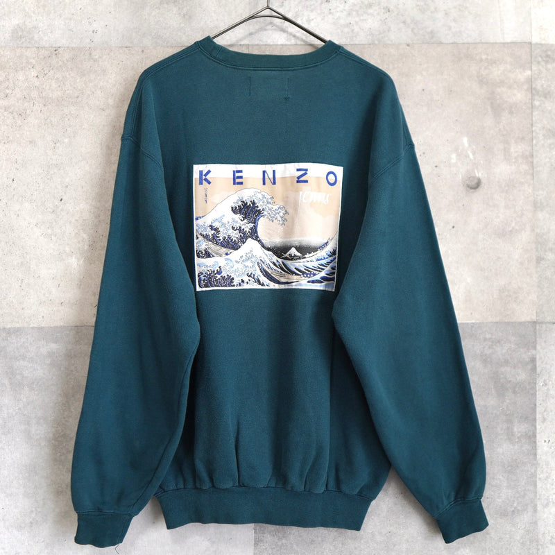 90's / "富嶽三十六景" Back Pactch Sweatshirt - NEWSED