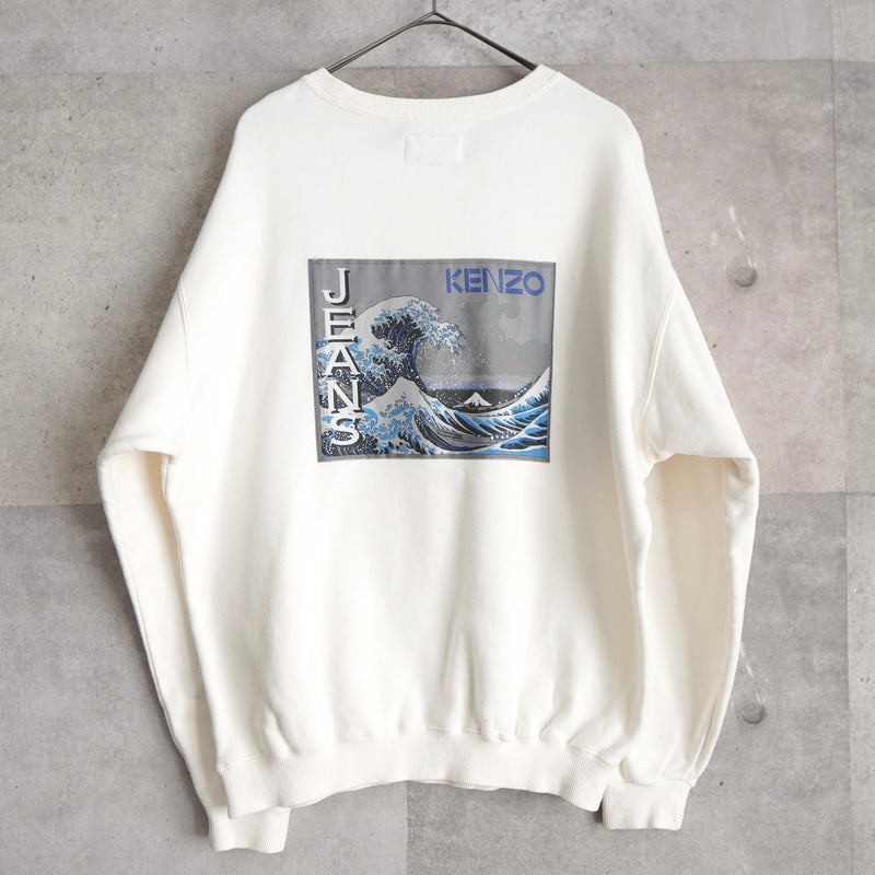 90's｜"富嶽三十六景" Back Patch Sweatshirt - NEWSED