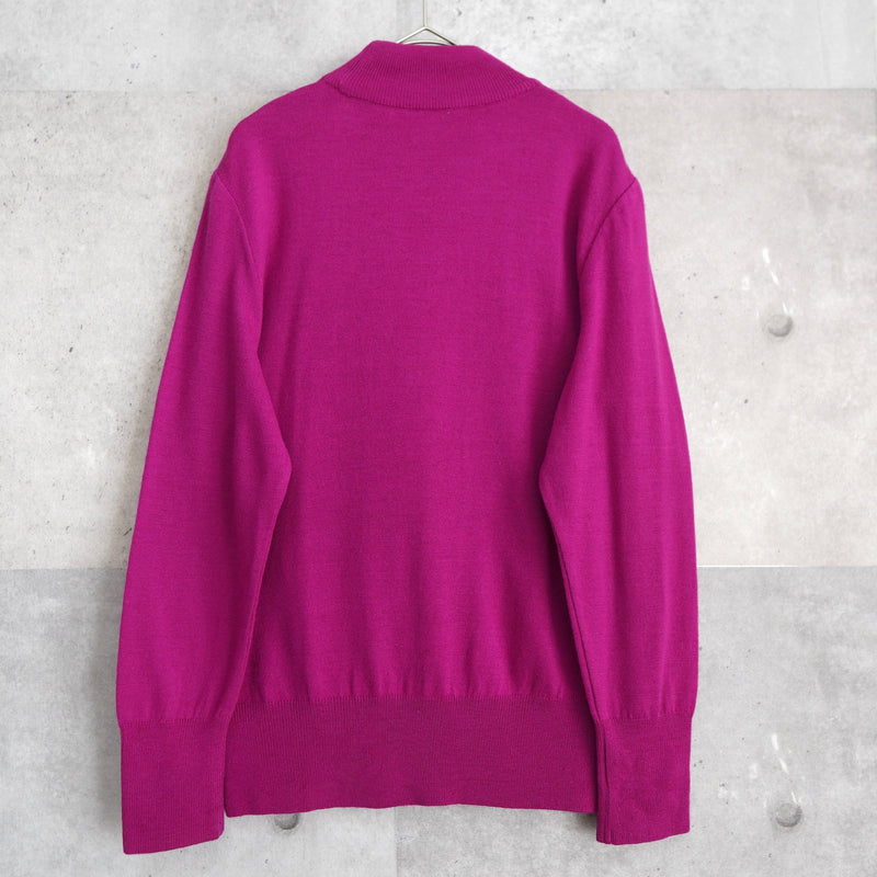 90's｜Bijou Logo Mock - neck Wool Sweater - NEWSED