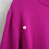 90's｜Bijou Logo Mock - neck Wool Sweater - NEWSED