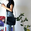 90's｜Black Leather Shoulder Bag