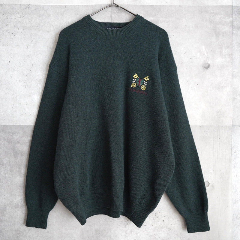 90's｜Emblem Logo Sweater｜Made in Italy - NEWSED